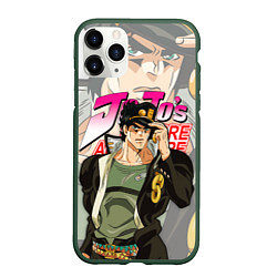 Чехол iPhone 11 Pro матовый JOJO BIZARRE ADVENTURE ДЖОДЖО, цвет: 3D-темно-зеленый