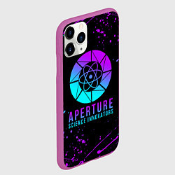 Чехол iPhone 11 Pro матовый PORTAL NEON ПОРТАЛ НЕОН, цвет: 3D-фиолетовый — фото 2