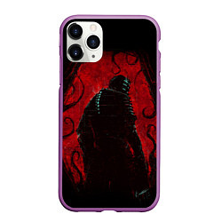 Чехол iPhone 11 Pro матовый DEAD SPACE АЙЗЕК КЛАРК В БРОНЕ, цвет: 3D-фиолетовый
