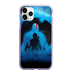 Чехол iPhone 11 Pro матовый БОГ ВОЙНЫ РАГНАРЁК GOD OF WAR, цвет: 3D-светло-сиреневый