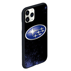 Чехол iPhone 11 Pro матовый SUBARU - Взрыв, цвет: 3D-черный — фото 2