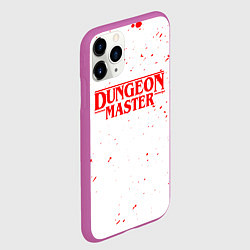 Чехол iPhone 11 Pro матовый DUNGEON MASTER BLOOD ГАЧИМУЧИ БЕЛЫЙ, цвет: 3D-фиолетовый — фото 2