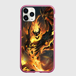 Чехол iPhone 11 Pro матовый DOTA 2 SHADOW FIEND ТЕНЬ, цвет: 3D-малиновый