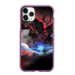 Чехол iPhone 11 Pro матовый DOTA ТЕНЬ, SHADOW FIEND, цвет: 3D-фиолетовый