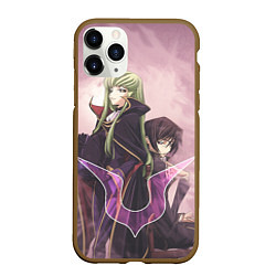 Чехол iPhone 11 Pro матовый Code Geass, Лелуш Ламперуж и C C