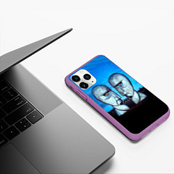 Чехол iPhone 11 Pro матовый The Division Bell - Pink Floyd, цвет: 3D-фиолетовый — фото 2