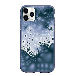 Чехол iPhone 11 Pro матовый Коллекция Journey Синий 592-1, цвет: 3D-серый