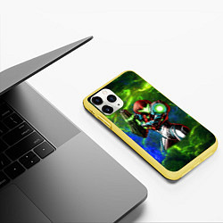 Чехол iPhone 11 Pro матовый SAMUS SPACE FIGHER, цвет: 3D-желтый — фото 2