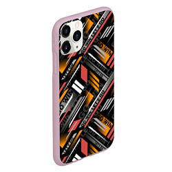 Чехол iPhone 11 Pro матовый GO WIN LETS GO, цвет: 3D-розовый — фото 2