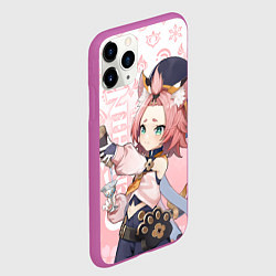 Чехол iPhone 11 Pro матовый GENSHIN IMPACT, ДИОНА ГЕНШИН ИМПАКТ, цвет: 3D-фиолетовый — фото 2