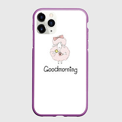 Чехол iPhone 11 Pro матовый Может кофейку?, цвет: 3D-фиолетовый