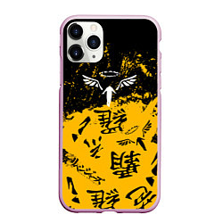 Чехол iPhone 11 Pro матовый Паттерн Tokyo Revengers, цвет: 3D-розовый