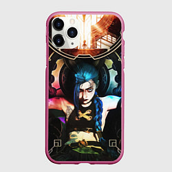 Чехол iPhone 11 Pro матовый ARCANE JINX ОБЛОЖКА LEAGUE OF LEGENDS, цвет: 3D-малиновый