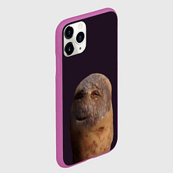 Чехол iPhone 11 Pro матовый Уставший картофель, цвет: 3D-фиолетовый — фото 2