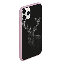 Чехол iPhone 11 Pro матовый DEER POLYGONS, цвет: 3D-розовый — фото 2