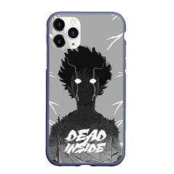 Чехол iPhone 11 Pro матовый DEAD INSIDE Mob psycho, цвет: 3D-серый
