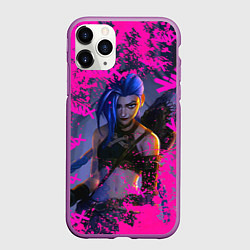 Чехол iPhone 11 Pro матовый Jinx v2 Arcane LoL