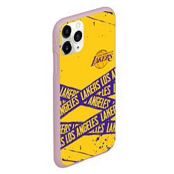 Чехол iPhone 11 Pro матовый LAKERS SPORT LINE STYLE NBA, цвет: 3D-розовый — фото 2