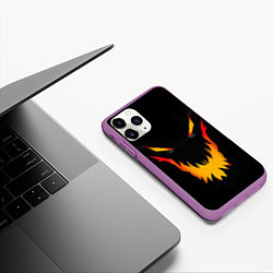 Чехол iPhone 11 Pro матовый DOTA 2 BLACK SHADOW FIEND ТЕНЬ, цвет: 3D-фиолетовый — фото 2