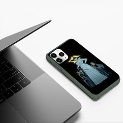 Чехол iPhone 11 Pro матовый RE Family, цвет: 3D-темно-зеленый — фото 2