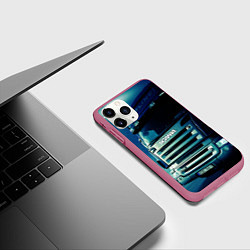 Чехол iPhone 11 Pro матовый SCANIA Дальнобой 2022, цвет: 3D-малиновый — фото 2