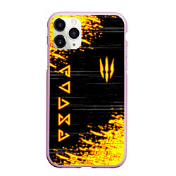 Чехол iPhone 11 Pro матовый The Witcher Neon, цвет: 3D-розовый