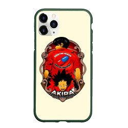 Чехол iPhone 11 Pro матовый AKIRA neo tokyo is about to explode, цвет: 3D-темно-зеленый