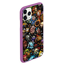 Чехол iPhone 11 Pro матовый DOTA 2 ВСЕ ПЕРСОНАЖИ В ЦВЕТЕ, цвет: 3D-фиолетовый — фото 2