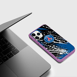 Чехол iPhone 11 Pro матовый PSG футбольный клуб, цвет: 3D-фиолетовый — фото 2