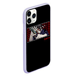 Чехол iPhone 11 Pro матовый Demon Slayer manga, цвет: 3D-светло-сиреневый — фото 2