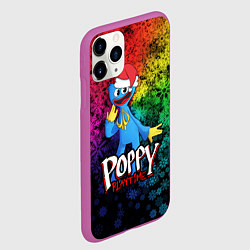 Чехол iPhone 11 Pro матовый POPPY PLAYTIME НОВОГОДНИЙ ПОППИ ПЛЕЙТАЙМ, цвет: 3D-фиолетовый — фото 2