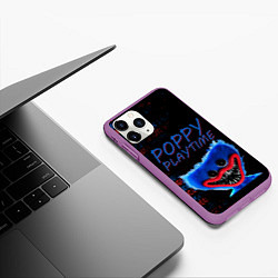 Чехол iPhone 11 Pro матовый Хагги ВАГГИ Poppy Playtime, цвет: 3D-фиолетовый — фото 2