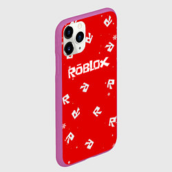 Чехол iPhone 11 Pro матовый НОВОГОДНИЙ СВИТЕР ROBLOX РОБЛОКС НОВЫЙ ГОД 2022, цвет: 3D-фиолетовый — фото 2