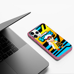 Чехол iPhone 11 Pro матовый FANG BRAWL STARS ФЭНГ БРАВЛЫ, цвет: 3D-малиновый — фото 2