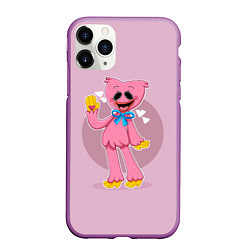 Чехол iPhone 11 Pro матовый KISSY MISSY POPPY PLAYTIME ПОППИ ПЛЕЙТАЙМ КИССИ МИ, цвет: 3D-фиолетовый