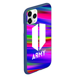 Чехол iPhone 11 Pro матовый BTS ARMY RAIBOW, цвет: 3D-тёмно-синий — фото 2