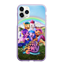 Чехол iPhone 11 Pro матовый My Little Pony: A New Generation, цвет: 3D-светло-сиреневый