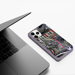 Чехол iPhone 11 Pro матовый Возвращение сталкера, цвет: 3D-серый — фото 2
