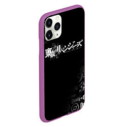 Чехол iPhone 11 Pro матовый ТОКИЙСКИЕ МСТИТЕЛИ ЛОГО TOKYO REVENGERS, цвет: 3D-фиолетовый — фото 2