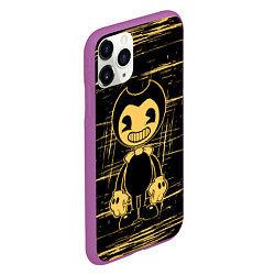 Чехол iPhone 11 Pro матовый Bendy and the ink machine - Бенди, цвет: 3D-фиолетовый — фото 2