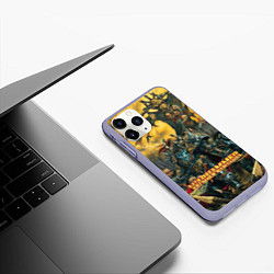 Чехол iPhone 11 Pro матовый Warhammer old battle, цвет: 3D-светло-сиреневый — фото 2