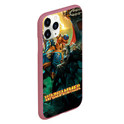 Чехол iPhone 11 Pro матовый Warhammer арт, цвет: 3D-малиновый — фото 2