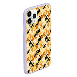 Чехол iPhone 11 Pro матовый Зайчата, цвет: 3D-светло-сиреневый — фото 2