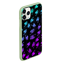 Чехол iPhone 11 Pro матовый FAIRY TAIL NEON LOGO SYMBOL, цвет: 3D-салатовый — фото 2