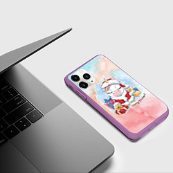 Чехол iPhone 11 Pro матовый Зимнее Чудо!, цвет: 3D-фиолетовый — фото 2