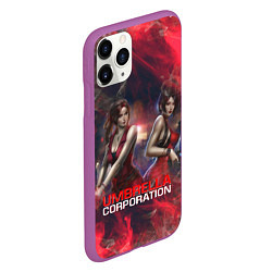 Чехол iPhone 11 Pro матовый UMBRELLA CORP АМБРЕЛЛА КОРП RESIDENT EVIL, цвет: 3D-фиолетовый — фото 2