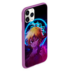 Чехол iPhone 11 Pro матовый MELIODAS 7 DAEDLY SINS МЕЛИОДАС, цвет: 3D-фиолетовый — фото 2