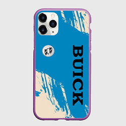 Чехол iPhone 11 Pro матовый Buick Logo emblem, цвет: 3D-фиолетовый