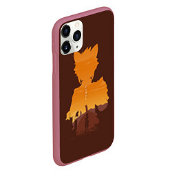 Чехол iPhone 11 Pro матовый ГОРО ГЕНШИН ИМПАКТ GORO, цвет: 3D-малиновый — фото 2