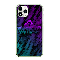 Чехол iPhone 11 Pro матовый WATCH DOGS DED SEC NEON, цвет: 3D-салатовый